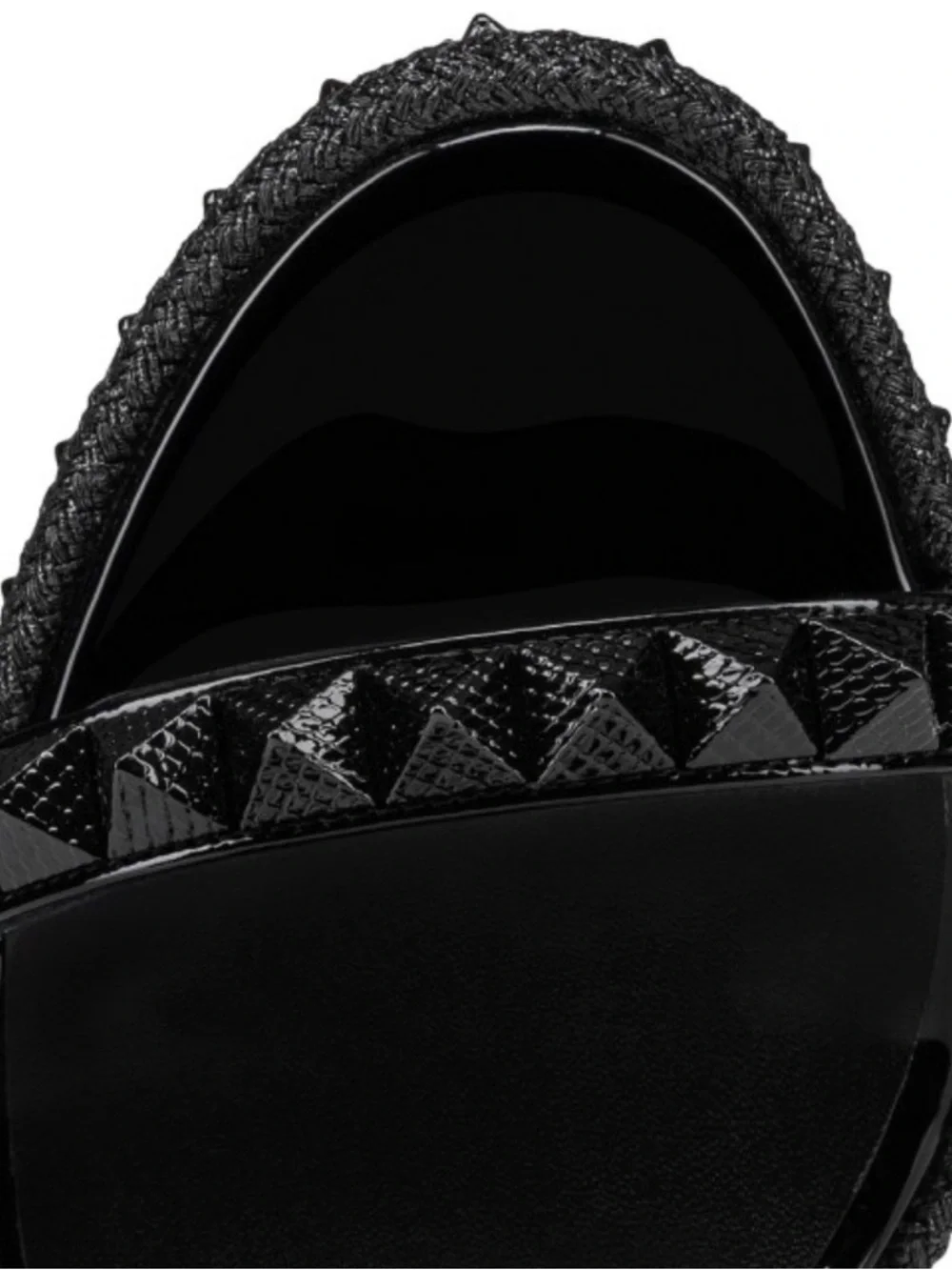 Christian Louboutin Pyraclou Black Patent Platform Wedges - Picture 3 of 7